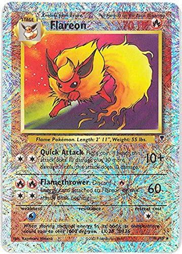 Pokemon Flareon 10 Legendary Collection Reverse