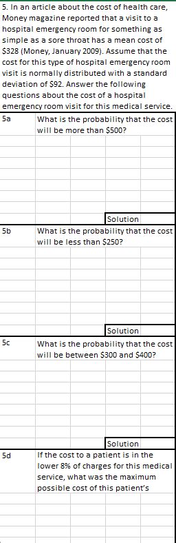 Solved In An Article About The Cost Of Health Care Money Chegg