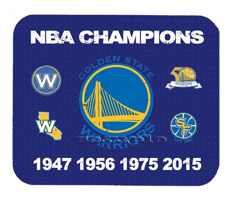 Item#493 Golden State Warriors Championship Distressed Banner Mouse Pad ...