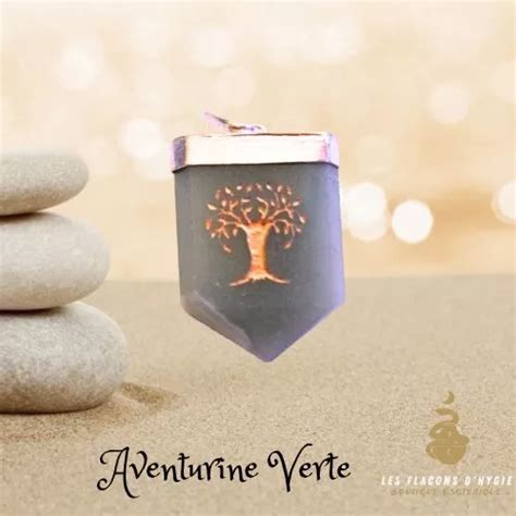 PENDENTIF AVENTURINE VERTE Fanion Arbre De Vie EUR 7 90 PicClick FR