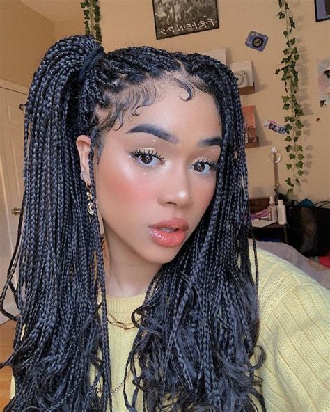 Keeahwah Box Braids Hairstyles Cute Box Braids Hairstyles Box