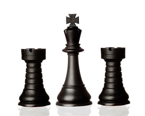 Premium Photo | Black chess pieces