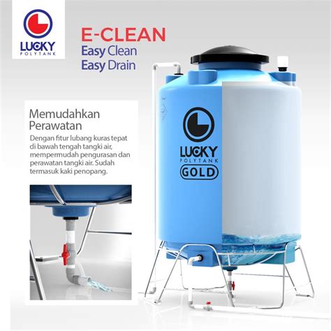 Jual Tangki Kuras LUCKY POLYTANK E Clean LPEC Tangki Air Toren Air