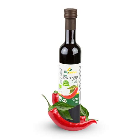 Certified Organic Cold Pressed Chilli Seed Oil 100ml Healthy Oils