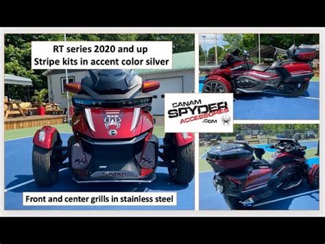 Stripe Kits Silver Accent Color RT Series Can Am Spyder 2020 And Up