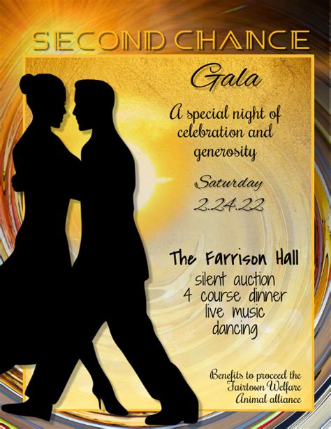 Copy Of Dinner Dancing Gala Event Poster Flyer Postermywall