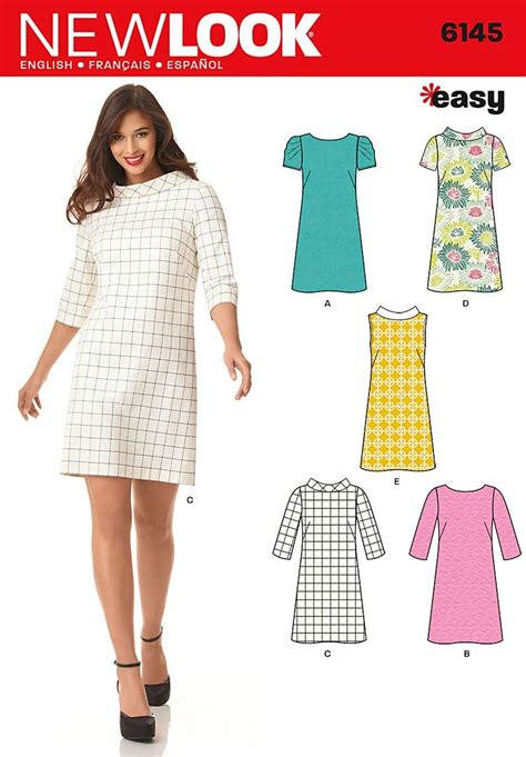 Simplicity New Look Sewing Pattern 6145 Misses Dresses 8 10 12 14