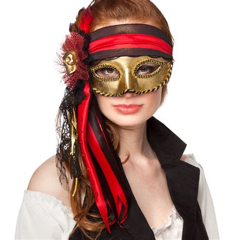 Dames Venetiaanse Oogmasker Piraat Partycorner Nl