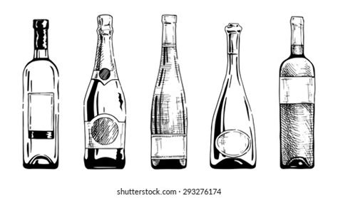 Glass Bottle Old Stock Vectors And Vector Art Shutterstock