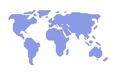 Simple World Map Flat