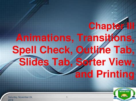 Chapter Iii Animations Transitions Spell Check Outline Tab Slides