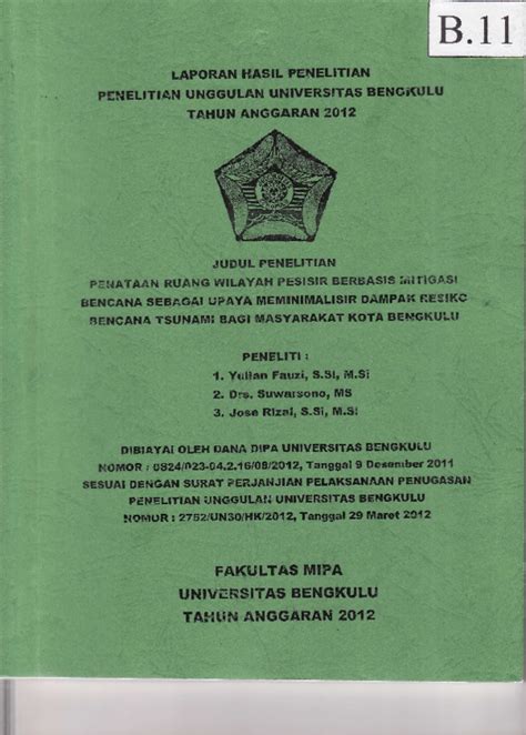 Pdf Penataan Ruang Wilayah Pesisir Berbasis Mitigasi Bencana Sebagai