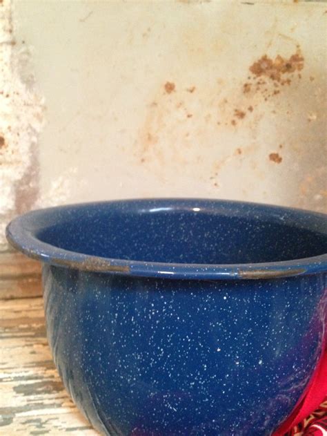 Blue Speckled Granite Ware Enamel Ware Chamber Pot Etsy