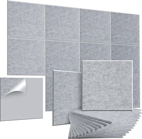 Acoustic Panels AGPTEK 12 Packs Self Adhesive Acoustic Panels