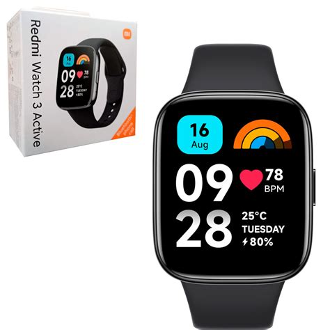 Rel Gio Smartwatch Redmi Watch Active Modos De Treino Tela Lcd