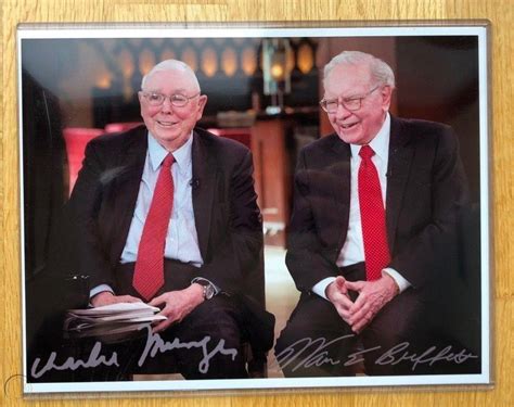 Warren Buffett Charlie Munger Berkshire Hathaway Autograph Signed