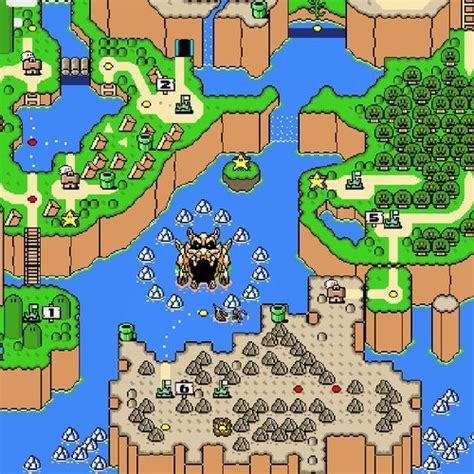 Super Mario Bros 3 World 1 Map Cross Stitch Pattern Etsy