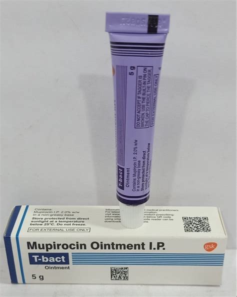 T Bact Ointment Gm Mupirocin Ointment Packaging Type Box Packing