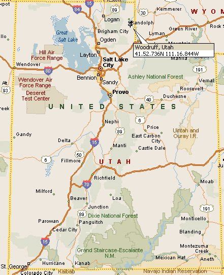 Woodruff, Utah Map 4