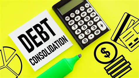 Debt Consolidation Plan is Shown Using the Text Stock Photo - Image of ...