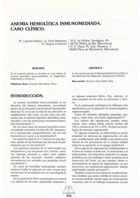 PDF ANEMIA HEMOLÍTICA INMUNOMEDIADA CASO PDF fileANEMIA HEMOLÍTICA