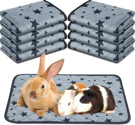 8 Pcs Bulk Guinea Pig Pee Pad Reusable Washable Guinea Pig Cage Liners