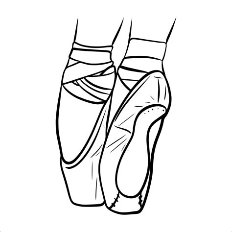 Coloring Pages For Ballet Shoes