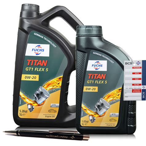 6 LITRÓW FUCHS TITAN GT1 FLEX 5 0W20 OLEJ SILNIKOWY 6L AUTORYZOWANY