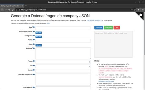 GitHub - datenanfragen/company-json-generator: A very simple (quick-and ...