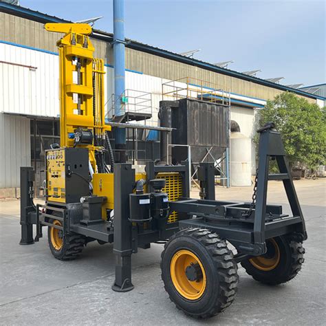 D Miningwell Water Rigs 200m Wheel Mounted Small Portable Well Drilling