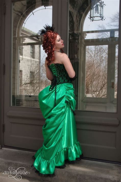 Arsenic Green Gothic Wedding Dress | Victorian ball gowns, Masquerade ...