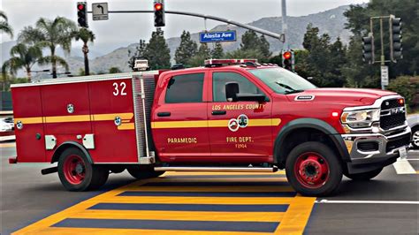 LACoFD Squad 32 Responding Code 3 YouTube