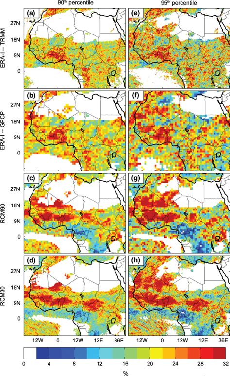 Number Of Daily Intense Rainfall Events Exceeding The Th