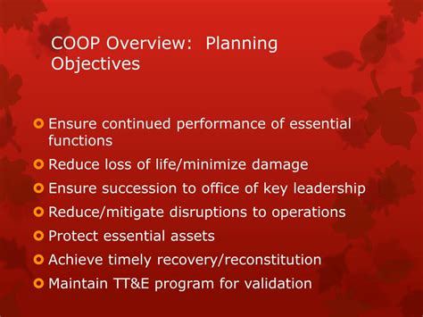 Ppt Continuity Of Operations Planning Coop Powerpoint Presentation Id 3978350