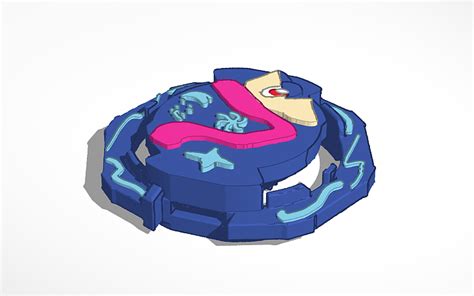 3d Design Beyblade Burst Db Core Greninja Tinkercad