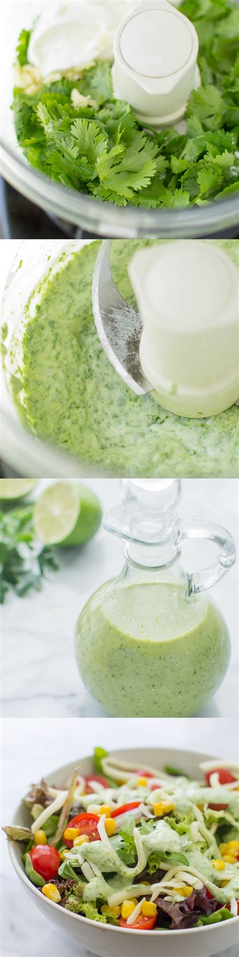 An Easy Creamy Cilantro Lime Dressing Made With Greek Yogurt So Good