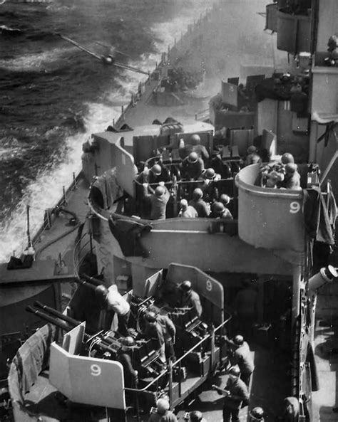 Japanese Zero Kamikaze About to Hit USS Missouri BB-63 off Okinawa 11 ...