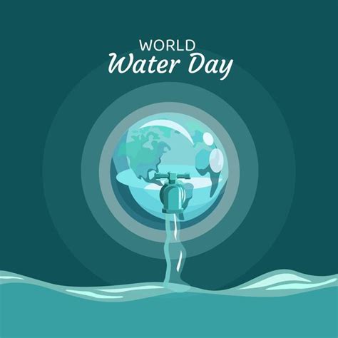 Premium Vector World Water Day Vector Illustration