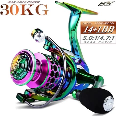 Q L Sk All Metal Cup Spinning Fishing Reel Metal All Metal 14 1bb Cnc