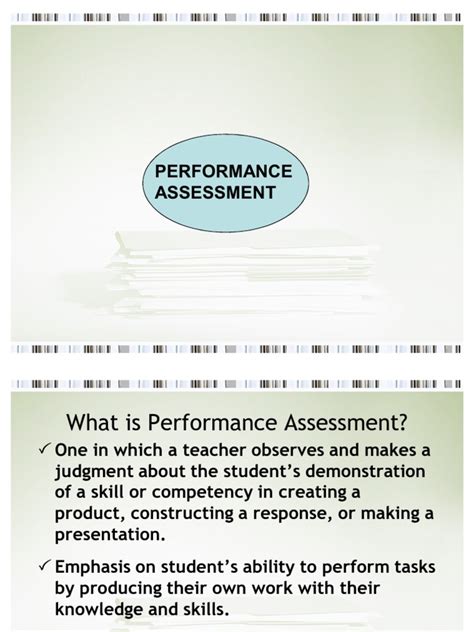 A Comprehensive Guide To Performance Based Assessment Evaluating