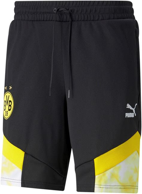 Puma Herren Borussia Dortmund Short BVB Iconic MCS Puma Black Cyber