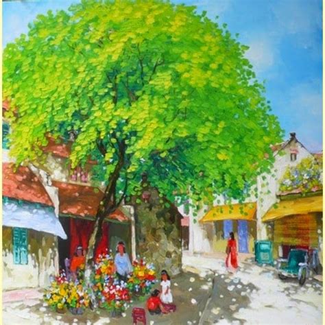 Primavera Pinturas Do Vietnamita Lam Duc Manh Arte Naif Pinturas