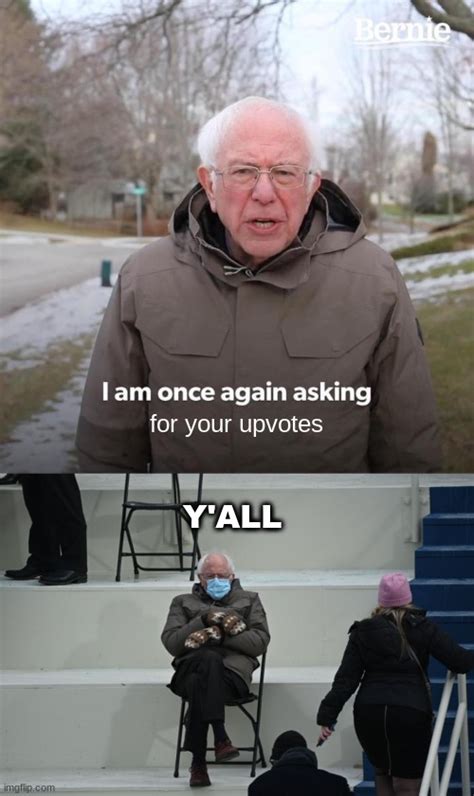 Bernie Meme Once Again Template