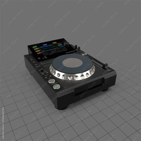 DJ turntable Stock 3D asset | Adobe Stock