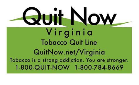 Quit Now Virginia Tobacco Free Living