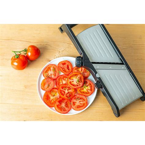 ColorLife Mandoline Food Slicer, Adjustable Stainless Steel With Waffle ...