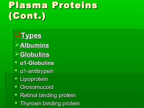 Plasma proteins