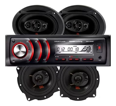 Estereo Crown Mustang Parlantes Jbl Flex X Flex Pulg