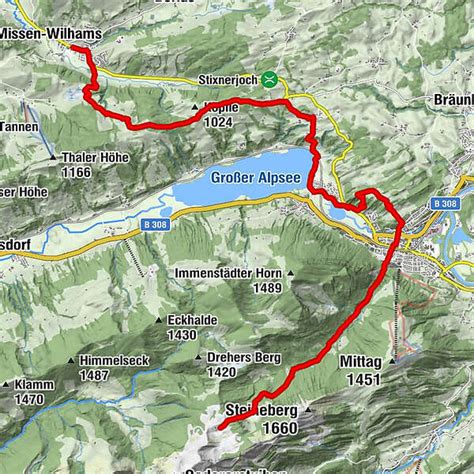 Himmelsstürmer Route der Wandertrilogie Allgäu Etappe 10a Alpe Gund