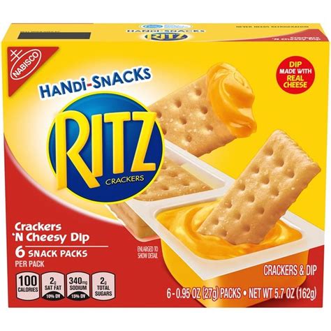 Handi-Snacks Ritz Crackers 'n Cheese Dip (5.7 oz) - Instacart